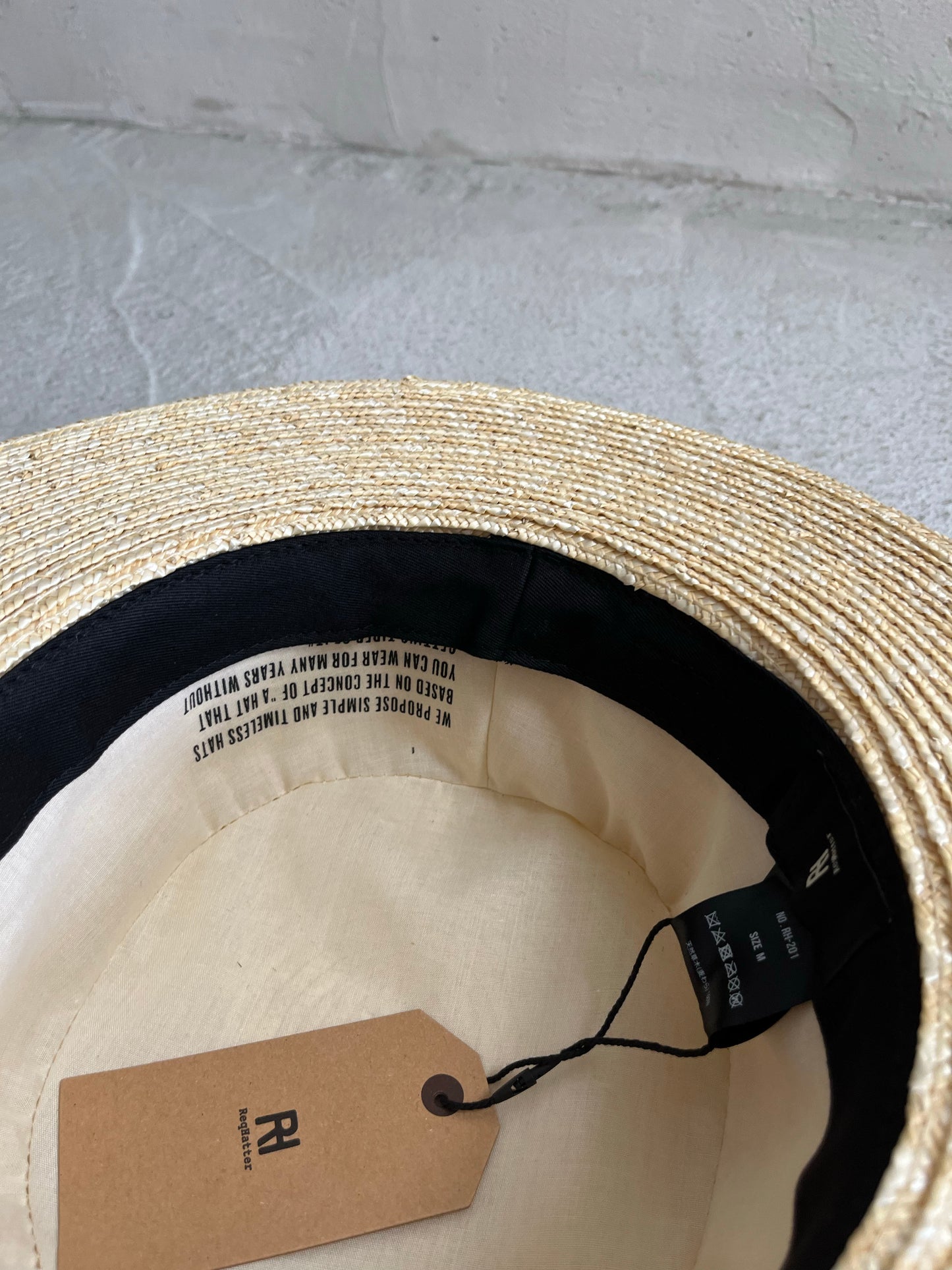 STRAW BOATER HAT