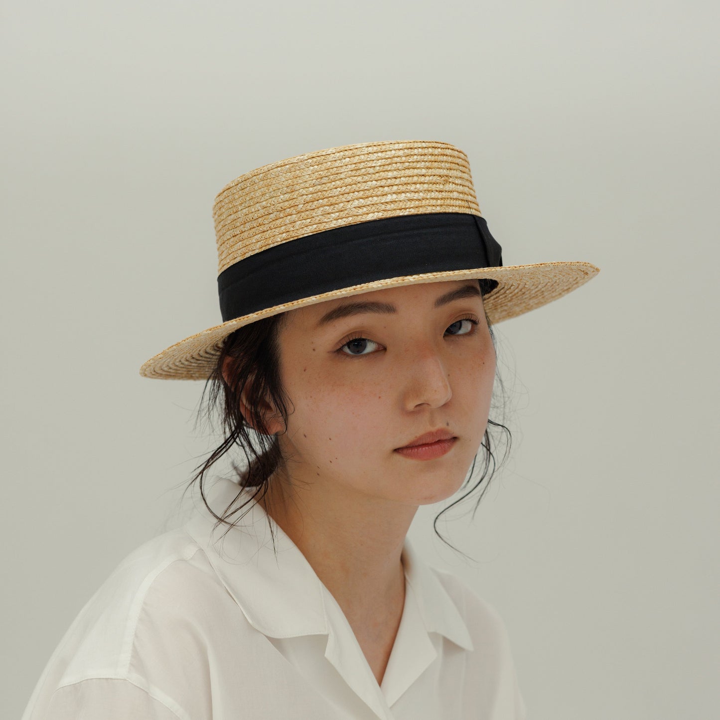 STRAW BOATER HAT