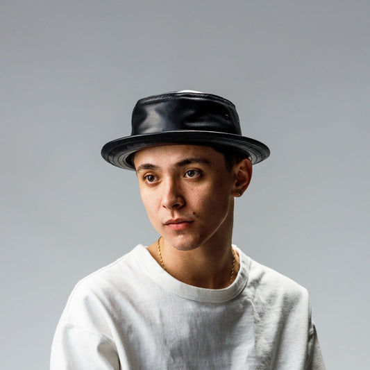 LAMD LEATHER PORK PIE