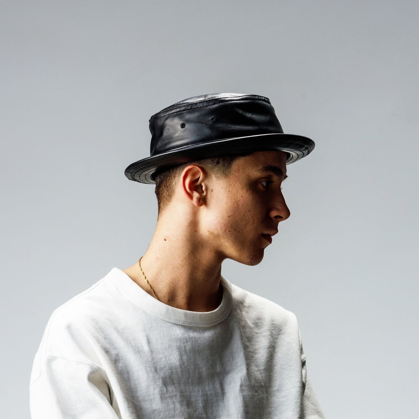 LAMD LEATHER PORK PIE