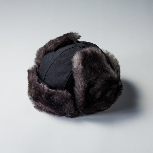 FAKE SUEDE FLIGHT CAP