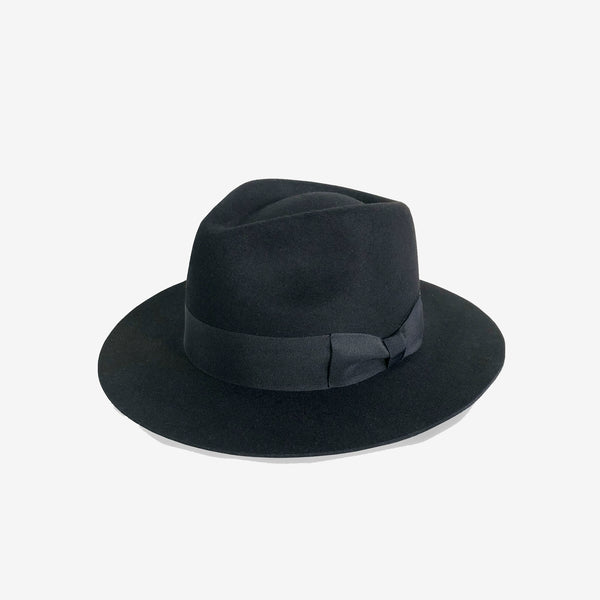 MIDDLE BRIM FLAT HAT -BLACK-Lサイズ-