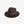 MIDDLE BRIM FLAT HAT -BROWN-