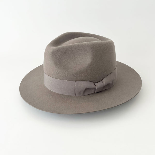 MIDDLE BRIM FLAT HAT -L,GRAY-