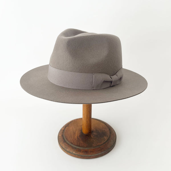 MIDDLE BRIM FLAT HAT -L,GRAY-