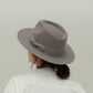 MIDDLE BRIM FLAT HAT-women-