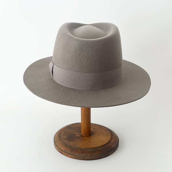 MIDDLE BRIM FLAT HAT -L,GRAY-