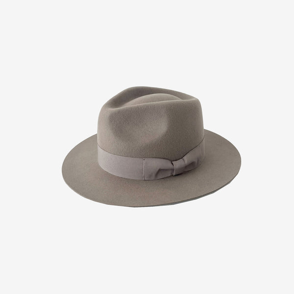 MIDDLE BRIM FLAT HAT -L,GRAY-