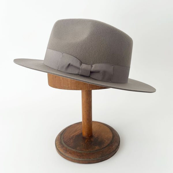 MIDDLE BRIM FLAT HAT -L,GRAY-