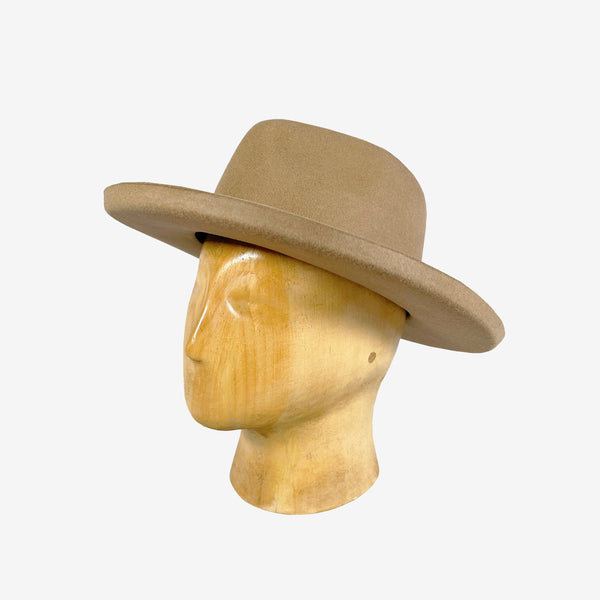 BRIM UP LONG FELT HAT　-BEIGE-