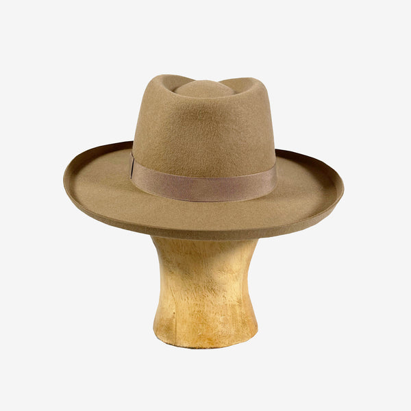 BRIM UP LONG FELT HAT　-BEIGE-