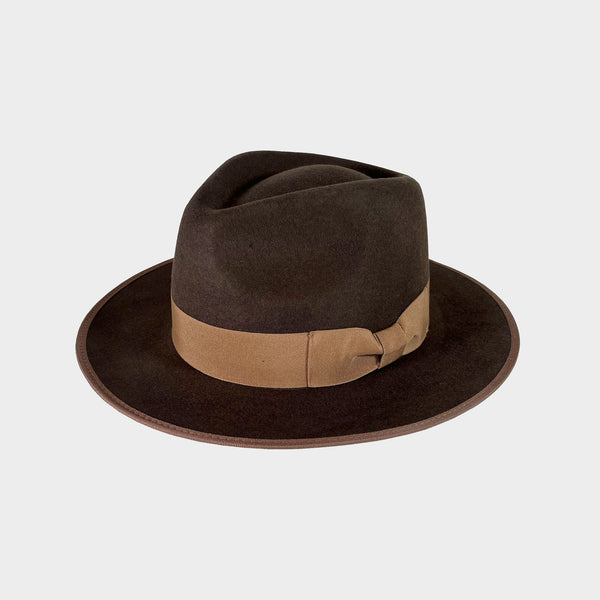 2TONE MIDDLE HAT BROWN