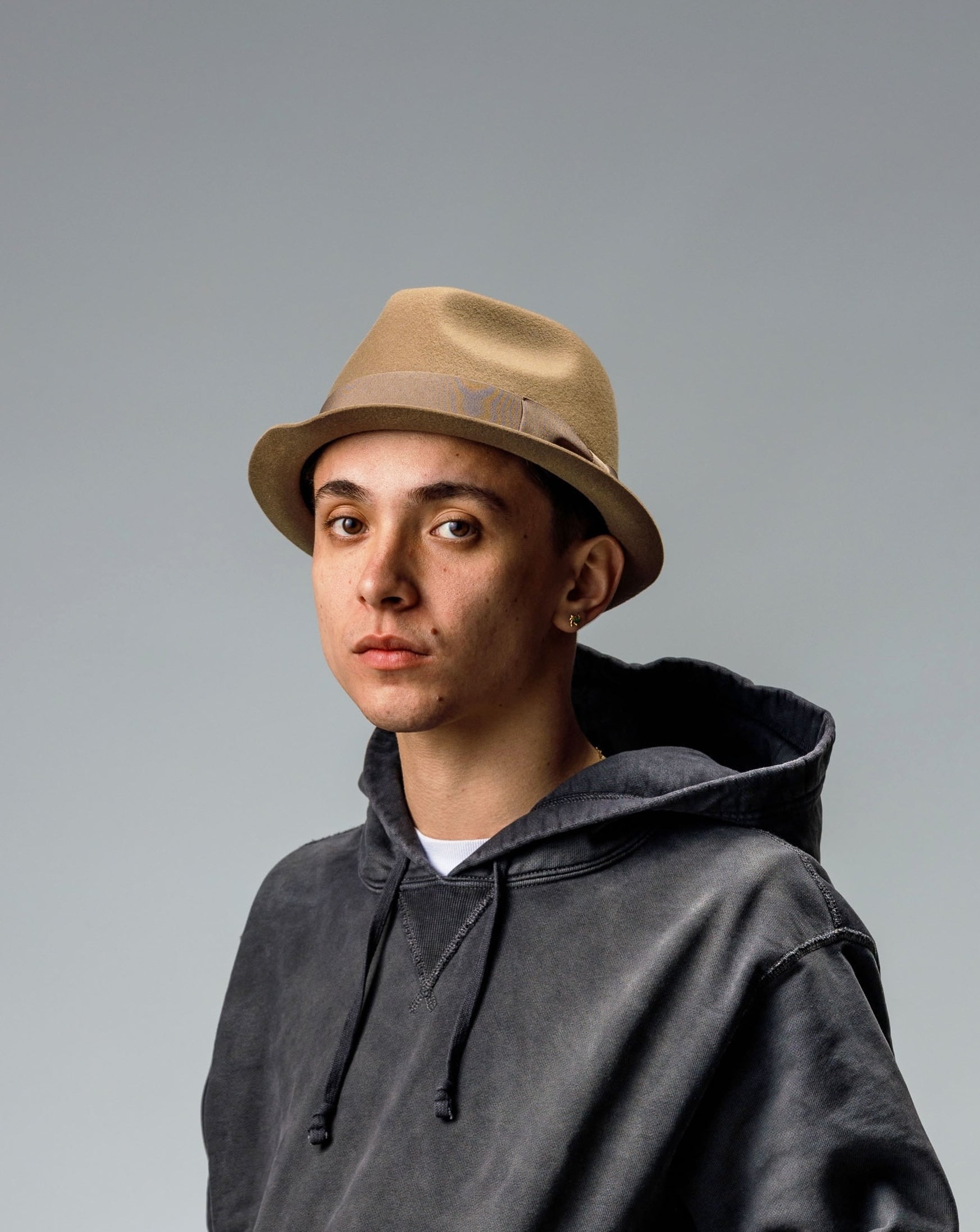 MIDDLE BRIM FLAT HAT ミドルブリムハット