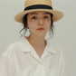 STRAW BOATER HAT