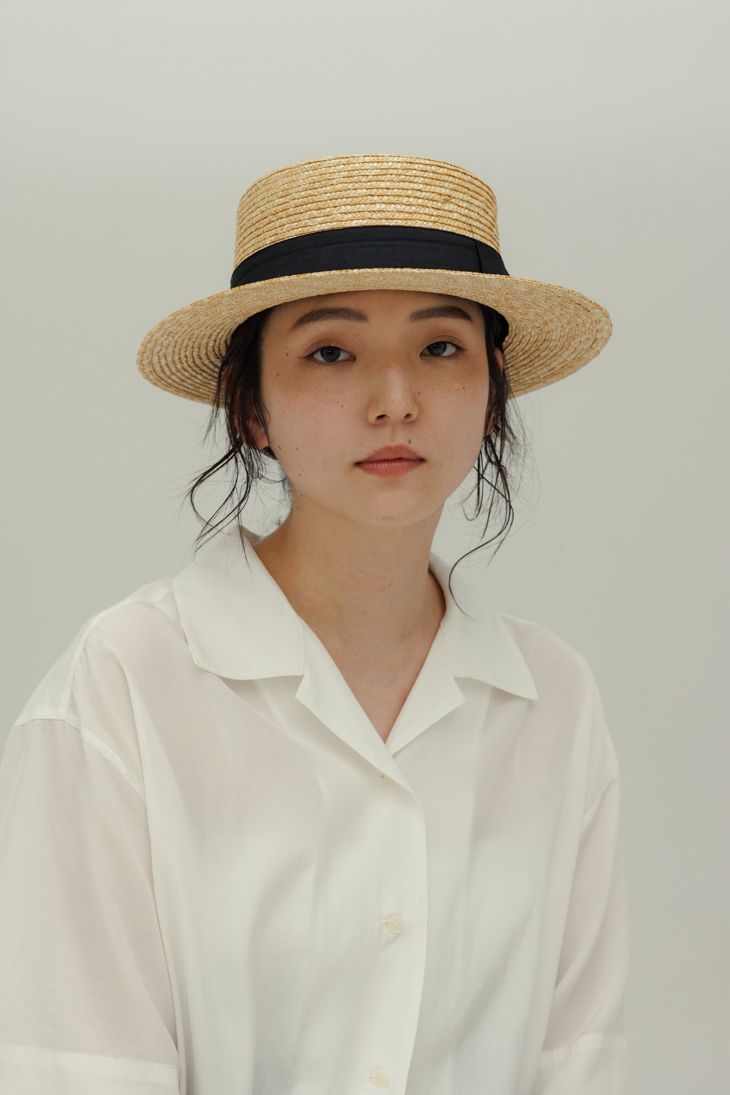 STRAW BOATER HAT