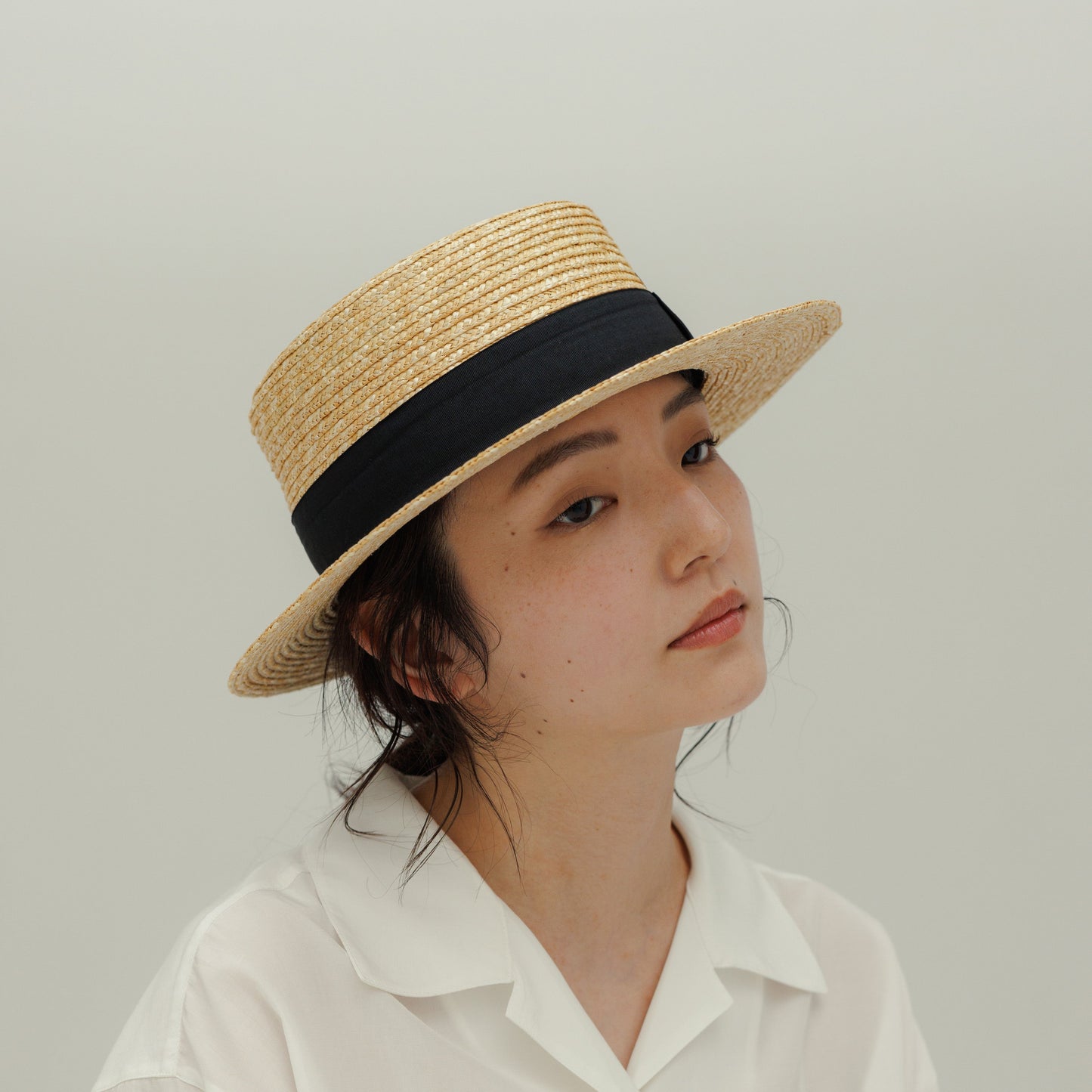 STRAW BOATER HAT