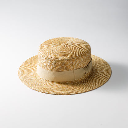 STRAW BOATER HAT