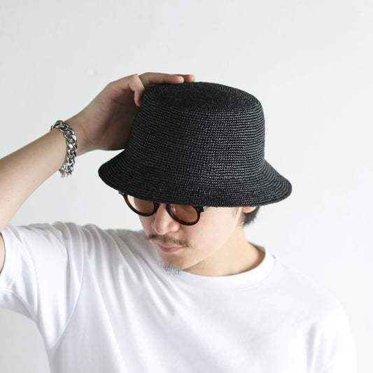 RAFFIA BUCKET HAT