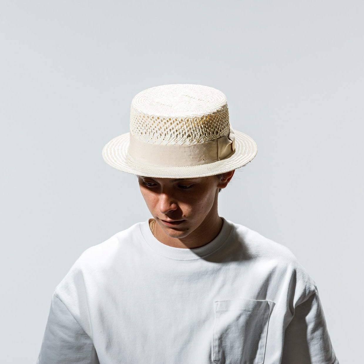 JUTE BOATER HAT ジュート ボーターハット|メンズ ストローハット 夏 JUTE BOATER HAT ジュート ボーターハット|メンズ ストローハット 夏