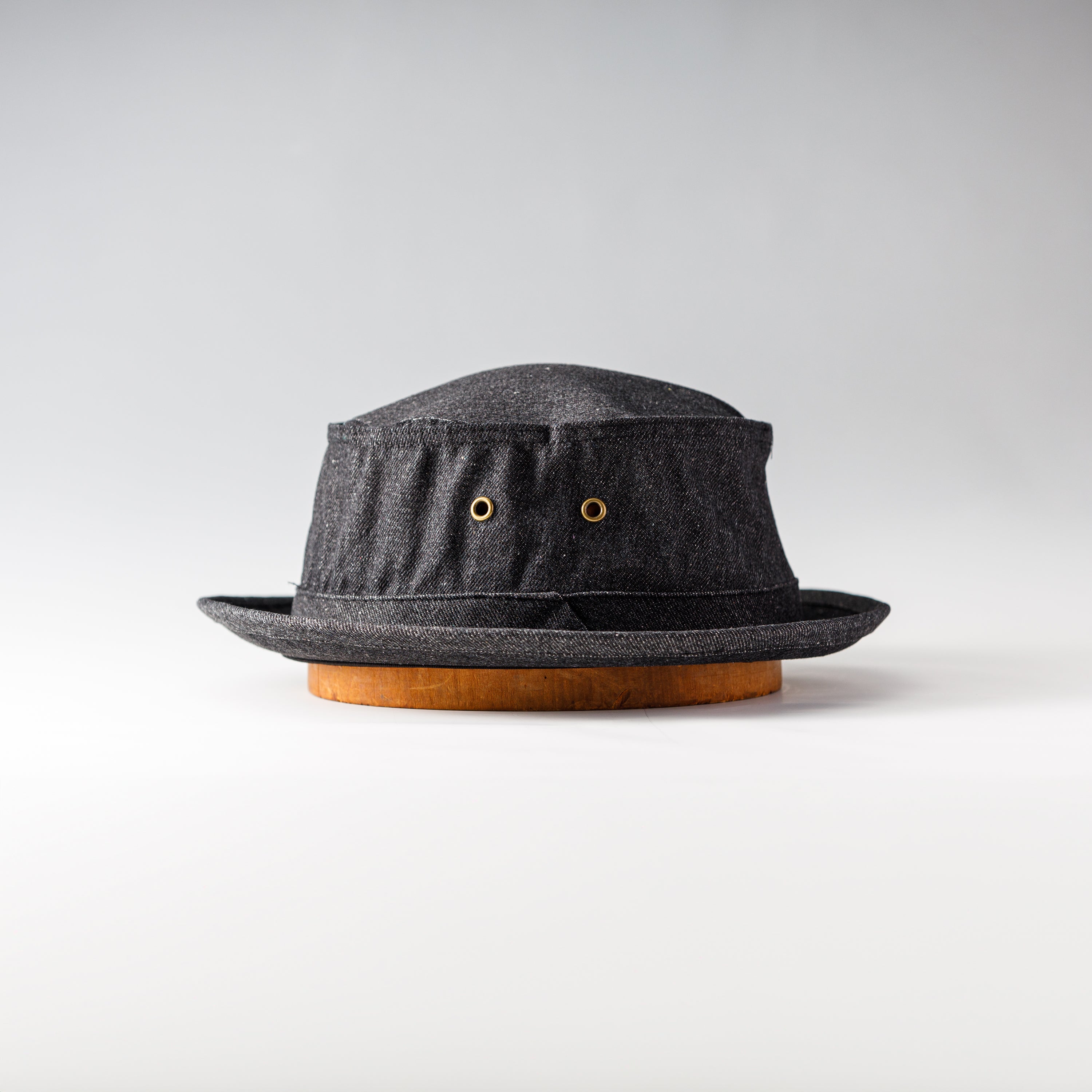 DENIM PORK PIE｜デニム ポークパイハット コットン メンズ