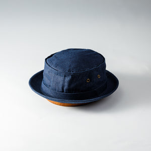 DENIM PORK PIE｜デニム ポークパイハット コットン メンズ