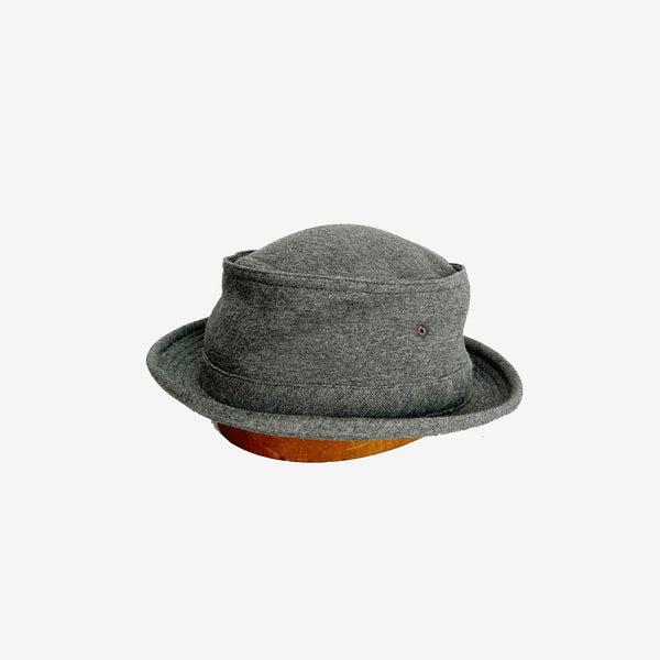 SWEAT PORKPIE HAT -GRAY-