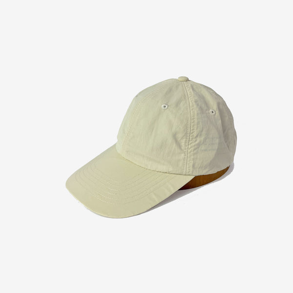 NYLON LONG BRIM CAP -IVORY-