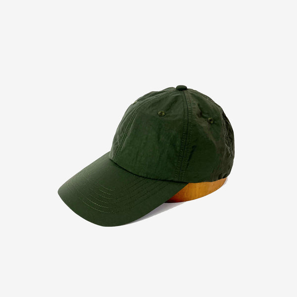 NYLON LONG BRIM CAP -KHAKI-