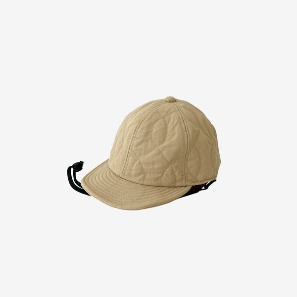 QULTING CAP -BEIGE-