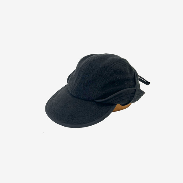 FLEECE  HUNTER  CAP -BLACK-