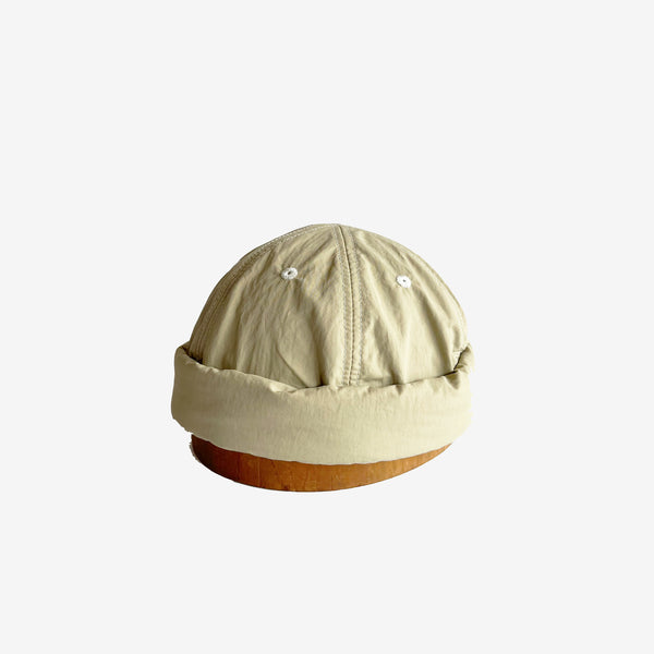 NYLON ROLL CAP -BEIGE-