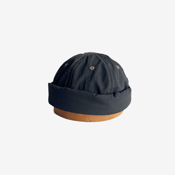 NYLON ROLL CAP -BLACK-