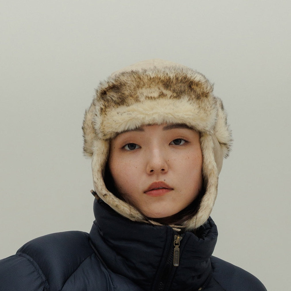 FAKE SUEDE FLIGHT CAP