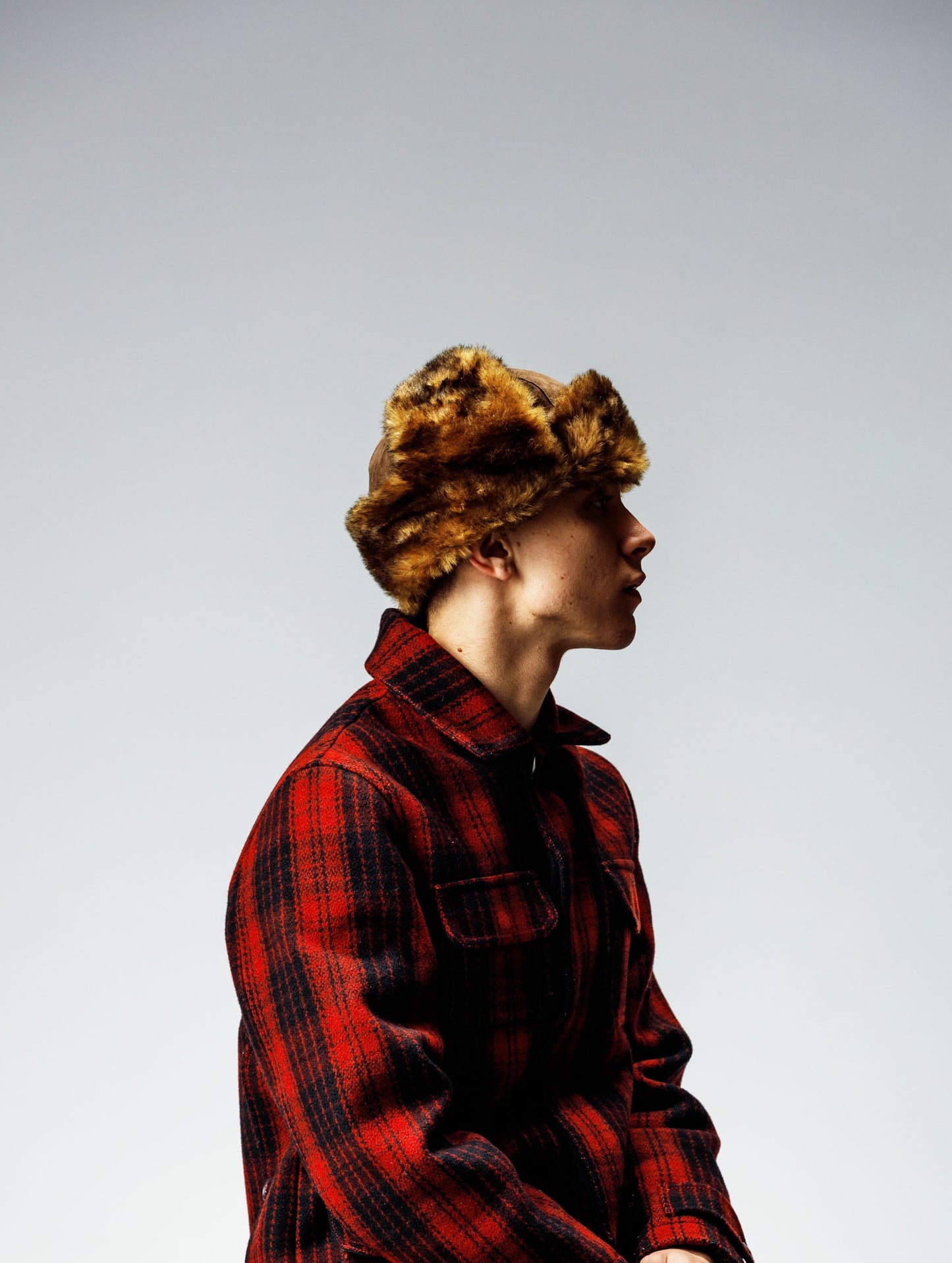 FAKE SUEDE FLIGHT CAP