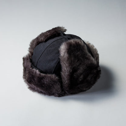 FAKE SUEDE FLIGHT CAP