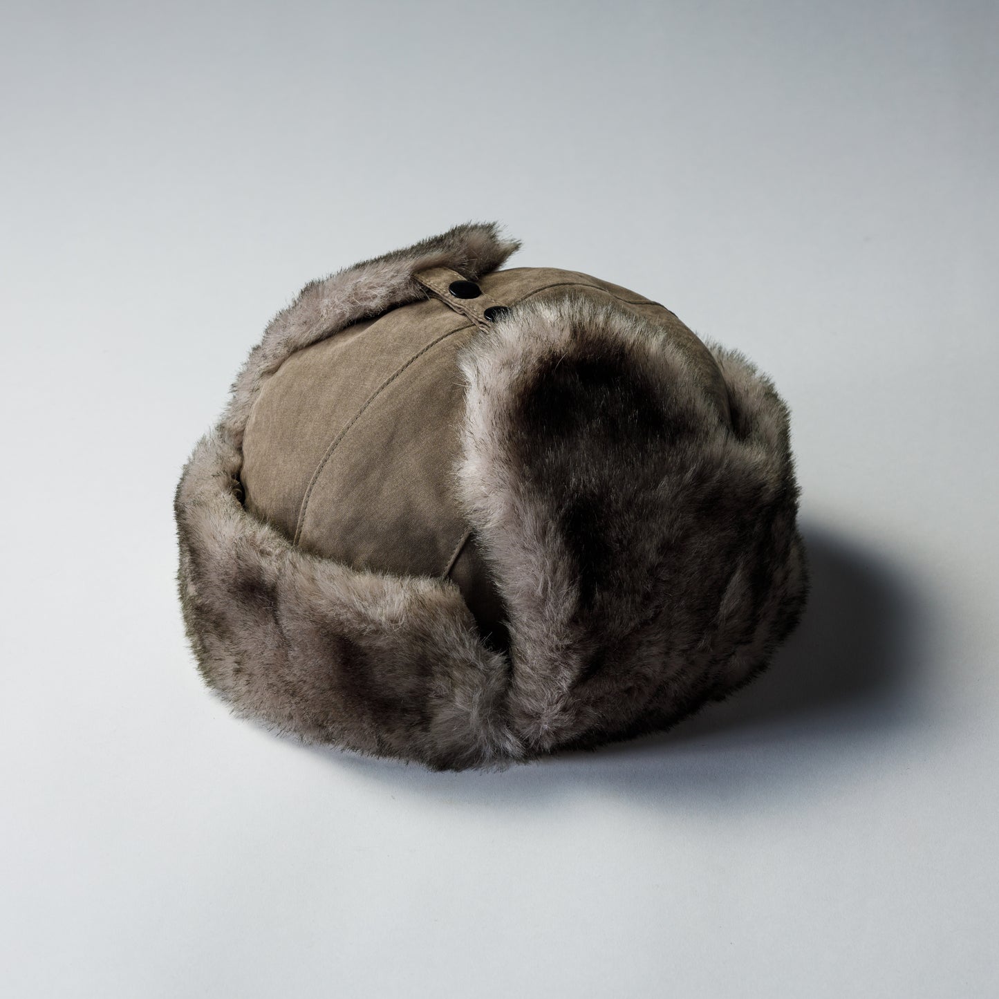 FAKE SUEDE FLIGHT CAP