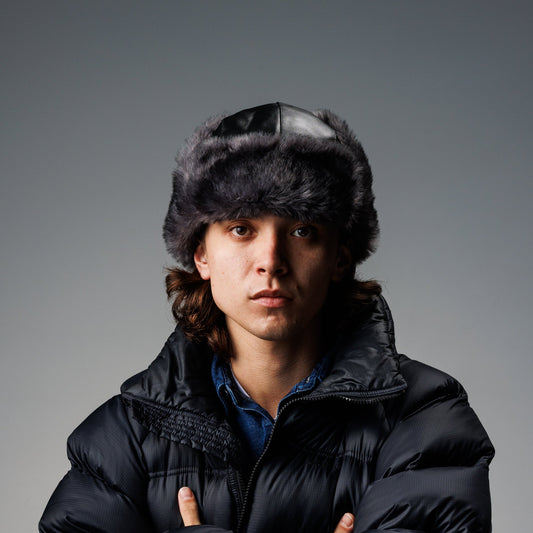 LAMB LEATHER  FLIGHT CAP