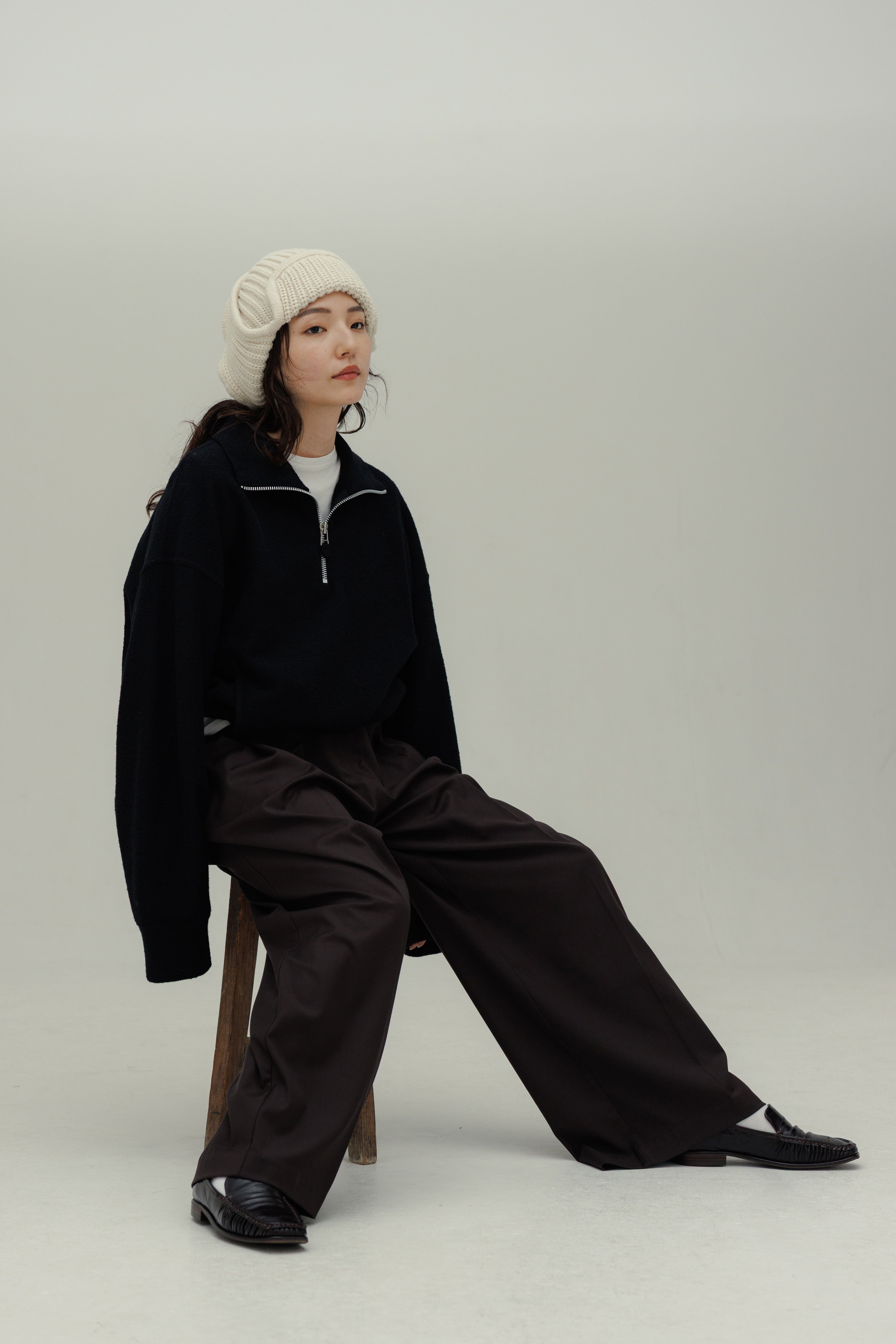 FLIGHT KNIT CAP｜フライトニットキャップ 耳当て付き 2WAY 防寒